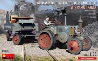 Купити збірна модель MiniArt German Industrial Tractor D8511 mod. 1936 with Cargo Trailer (1:35)  за ціною від 1912 грн.