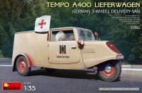 Купить сборная модель MiniArt Tempo A400 Lieferwagen German 3-Wheel Delivery Van (1:35)  по цене от 1396 грн.
