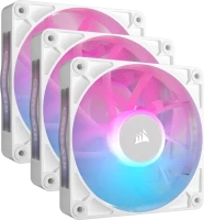 Купити система охолодження Corsair iCUE LINK RX120 RGB PWM Triple Pack White  за ціною від 5590 грн.