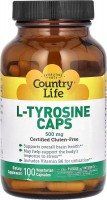 Купить аминокислоты Country Life L-Tyrosine Caps 500 mg по цене от 907 грн.
