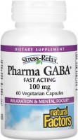 Купити амінокислоти Natural Factors Pharma GABA 100 mg (120 cap) за ціною від 1579 грн.