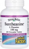 Купити амінокислоти Natural Factors Suntheanine 100 mg (120 tab) за ціною від 1952 грн.