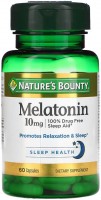 Купити амінокислоти Natures Bounty Melatonin 10 mg (45 cap) за ціною від 613 грн.