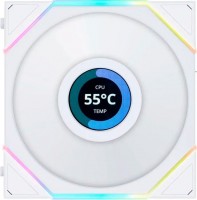 Купить система охолодження Lian Li Uni Fan Reverse TL120 LCD White: цена от 2521 грн.