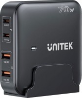 Купить зарядное устройство Unitek GaN 70W 2xUSB-A 2xUSB-C  по цене от 1999 грн.