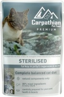 Купити корм для кішок Carpathian Adult Sterilised Turkey in Jelly 24 pcs  за ціною від 309 грн.