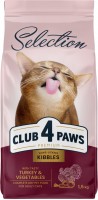 Купити корм для кішок Club 4 Paws Selection Adult Turkey/Vegetables 1.5 kg  за ціною від 323 грн.