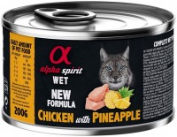 Купити корм для кішок Alpha Spirit Cat Canned Chicken/Pineapple 200 g  за ціною від 106 грн.