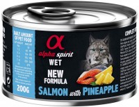 Купити корм для кішок Alpha Spirit Cat Canned Salmon/Pineapple 200 g  за ціною від 107 грн.