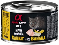 Купити корм для кішок Alpha Spirit Cat Canned Rabbit/Banana 200 g  за ціною від 106 грн.