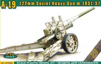 Купить сборная модель Ace A-19 122mm Soviet Heavy Gun m.1931/37 (1:72)  по цене от 542 грн.