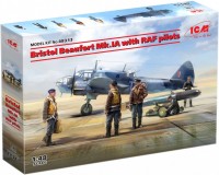 Купить збірна модель ICM Bristol Beaufort Mk.IA with RAF Pilots (1:48): цена от 2072 грн.