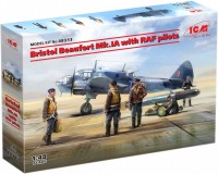 Купить сборная модель ICM Bristol Beaufort Mk.IA with RAF Pilots (1:48)  по цене от 2072 грн.