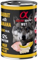 Купити корм для собак Alpha Spirit Wet Rabbit/Banana 400 g  за ціною від 164 грн.