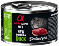 Купити корм для кішок Alpha Spirit Cat Canned Sterilized Duck 200 g  за ціною від 90 грн.