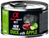 Купити корм для кішок Alpha Spirit Cat Canned Duck/Apple 200 g  за ціною від 106 грн.