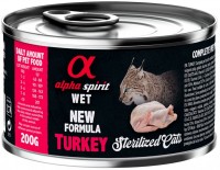 Купить корм для кошек Alpha Spirit Cat Canned Sterilized Turkey 200 g  по цене от 106 грн.