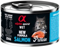 Купити корм для кішок Alpha Spirit Cat Canned Salmon Protein 200 g  за ціною від 107 грн.