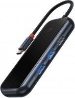 Купить картридер / USB-хаб BASEUS AcmeJoy 7-Port Type-C HUB Adapter  по цене от 1202 грн.