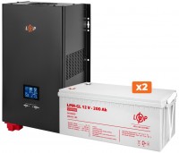 Купити ДБЖ Logicpower LPE-W-PSW-5000VA Plus + 2 x LP LiFePO4 LCD 12V 200 Ah  за ціною від 48299 грн.