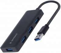 Купити кардридер / USB-хаб Gembird UHB-U3P4-03  за ціною від 269 грн.