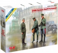 Купить сборная модель ICM WWII German Staff Personnel (1:24)  по цене от 478 грн.
