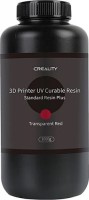 Купить пластик для 3D печати Creality Standard Resin Plus Transparent Red 1000g  по цене от 1399 грн.