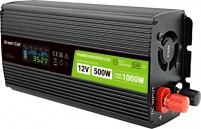 Купити автомобільний інвертор Green Cell Power Inverter LCD 12V to 500W/1000W Pure Sine за ціною від 4190 грн.