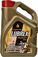 Купить моторне мастило Lubrex Velocity GX9 10W-40 4L: цена от 693 грн.