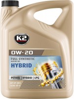 Купить моторное масло K2 Motor Oil 0W-20 Hybrid 5L  по цене от 989 грн.