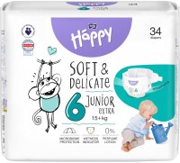 Купити підгузки Bella Baby Happy Soft & Delicate Junior Extra 6 (/ 34 pcs) за ціною від 377 грн.