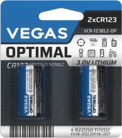 Купить акумулятор / батарейка Vegas Optimal 2xCR123: цена от 219 грн.