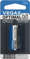 Купить аккумулятор / батарейка Vegas Optimal 1xCR123: цена от 125 грн.
