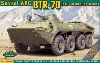 Купить збірна модель Ace Soviet APC BTR-70 Early Production Series (1:72): цена от 379 грн.