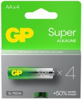 Купить аккумулятор / батарейка GP Super Alkaline G-Tech 4xAA: цена от 121 грн.