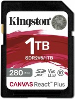 Купити карта пам'яті Kingston Canvas React Plus V60 SD за ціною від 1403 грн.