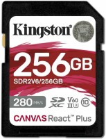 Купити карта пам'яті Kingston Canvas React Plus V60 SD (Canvas React Plus V60 SDXC 256Gb) за ціною від 2038 грн.