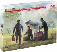 Купити збірна модель ICM German Luftwaffe Ground Personnel (1939-1945) (1:32)  за ціною від 450 грн.