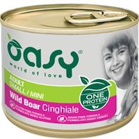 Купити корм для собак OASY One Animal Protein Adult Small/Mini Wild Boar 200 g  за ціною від 90 грн.
