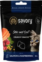 Купити корм для кішок Savory Crunchy Snacks Skin and Coat 50 g  за ціною від 101 грн.