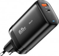 Купити зарядний пристрій Essager Shining USB A + USB C 65W GaN  за ціною від 576 грн.