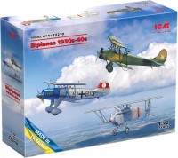 Купити збірна модель ICM Biplanes of the 1930s and 1940s (1:72)  за ціною від 686 грн.