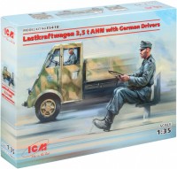 Купить сборная модель ICM Lastkraftwagen 3.5 t AHN with German Drivers (1:35)  по цене от 1310 грн.