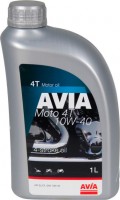Купити моторне мастило Avia Moto 4T 10W-40 1L  за ціною від 261 грн.