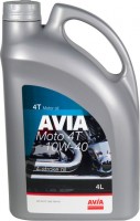 Купити моторне мастило Avia Moto 4T 10W-40 4L  за ціною від 1038 грн.