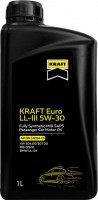 Купить моторное масло Kraft Euro LL-III 5W-30 1L  по цене от 314 грн.