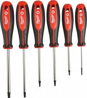 Купити набір інструментів Milwaukee Tri-lobe S/Driver Torx set 6 pcs (4932471809)  за ціною від 813 грн.