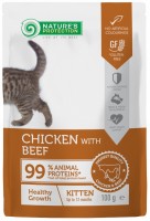 Купити корм для кішок Natures Protection Kitten Healthy Growth Chicken/Beef Pouch 100 g  за ціною від 40 грн.