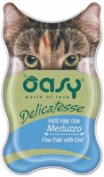 Купити корм для кішок OASY Delicatesse Adult Cod Pate 85 g  за ціною від 65 грн.