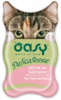 Купить корм для кошек OASY Delicatesse Adult Salmon Pate 85 g  по цене от 57 грн.